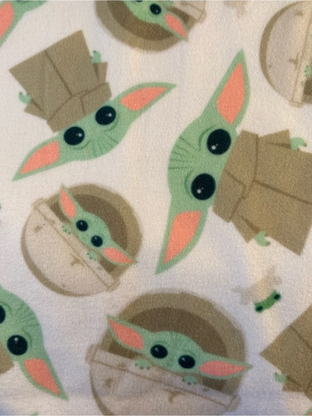 Handmade Fleece Baby Bunting Cocoon Sleep Sack Hat Set Baby Yoda Grogu